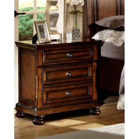 Made4Mattress Cumberland Night Stand in Medium Brown MA2410684